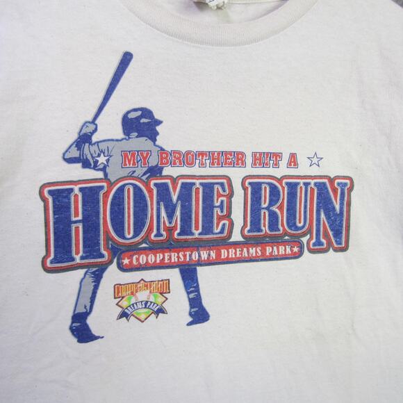 Cooperstown Dreams Park Shirt Mens Large My Brother Hit A Home Run Baseball Tee - Picture 2 of 8